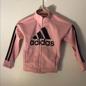 Adidas Pink Jacket with Black Logo